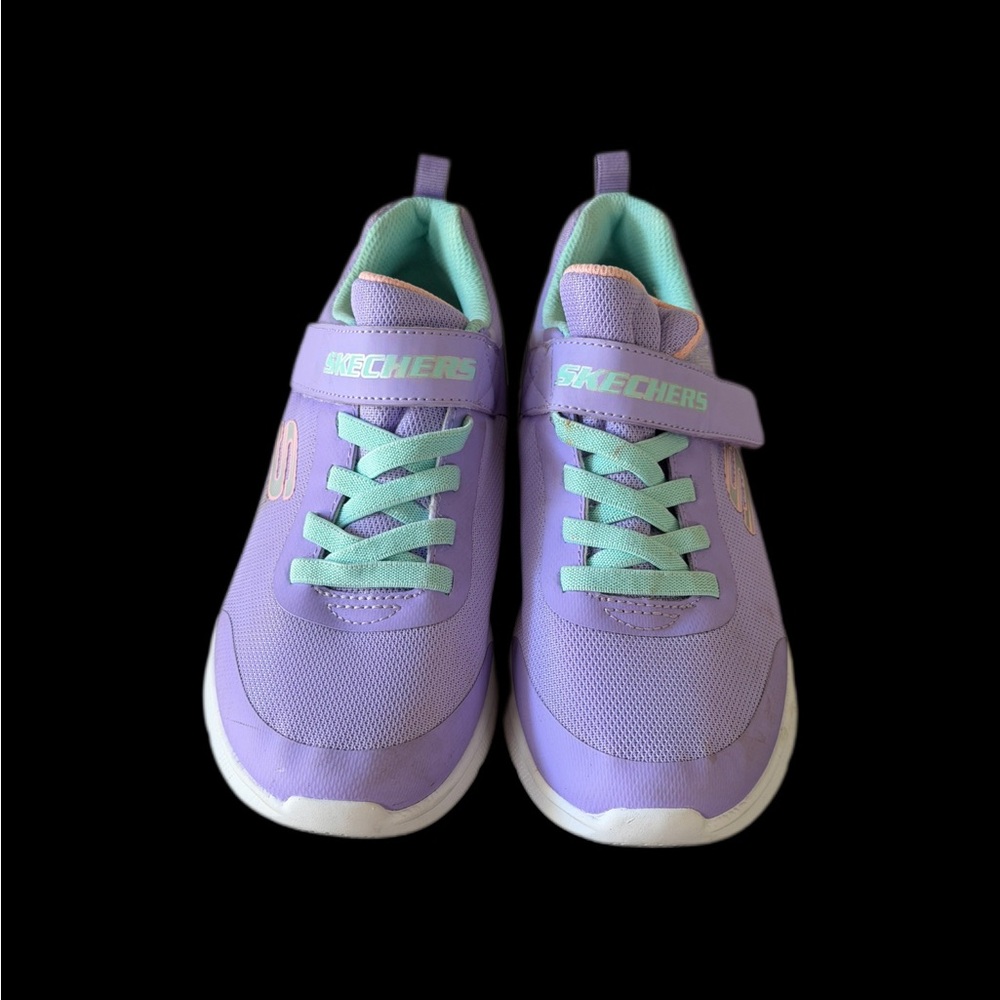 Skechers Kids Lavender and Mint Athletic Sneakers